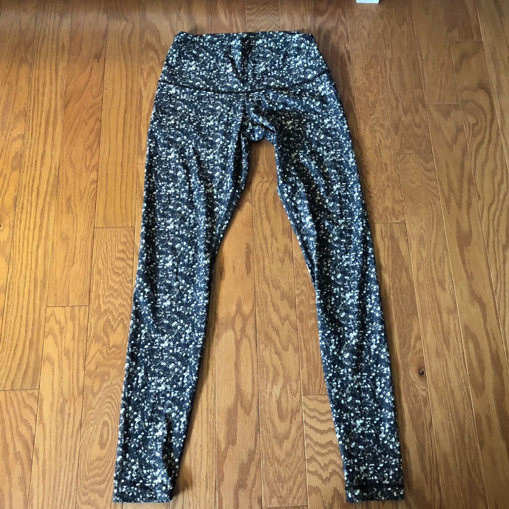 Gold sparkle high rise leggings